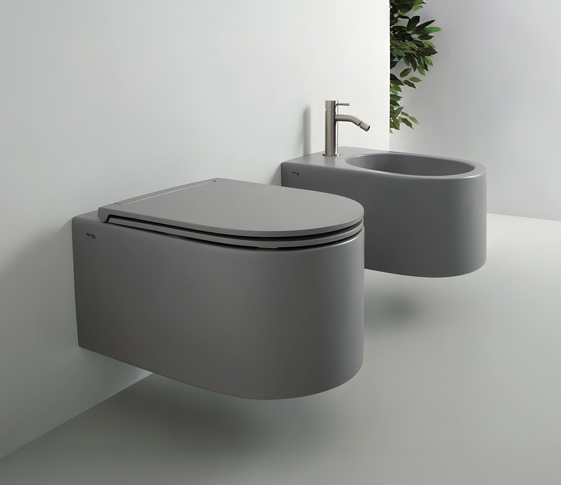Studio Bagno Monilith Wall Hung Pan - Complete, Gloss White