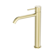 Nero Zen SS316L Tall Basin Mixer, Brushed Gold