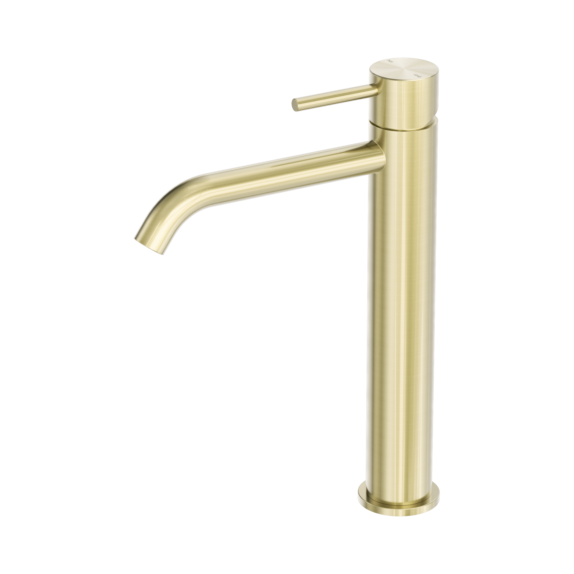 Nero Zen SS316L Tall Basin Mixer, Brushed Gold