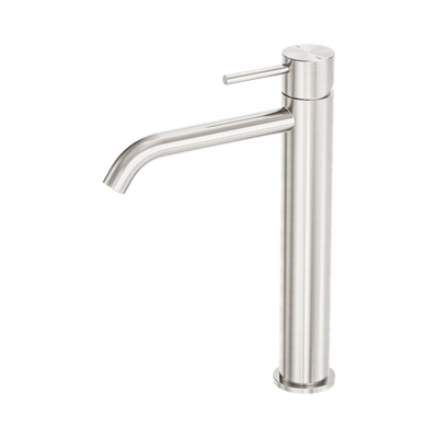 Nero Zen SS316L Tall Basin Mixer, Brushed Nickel