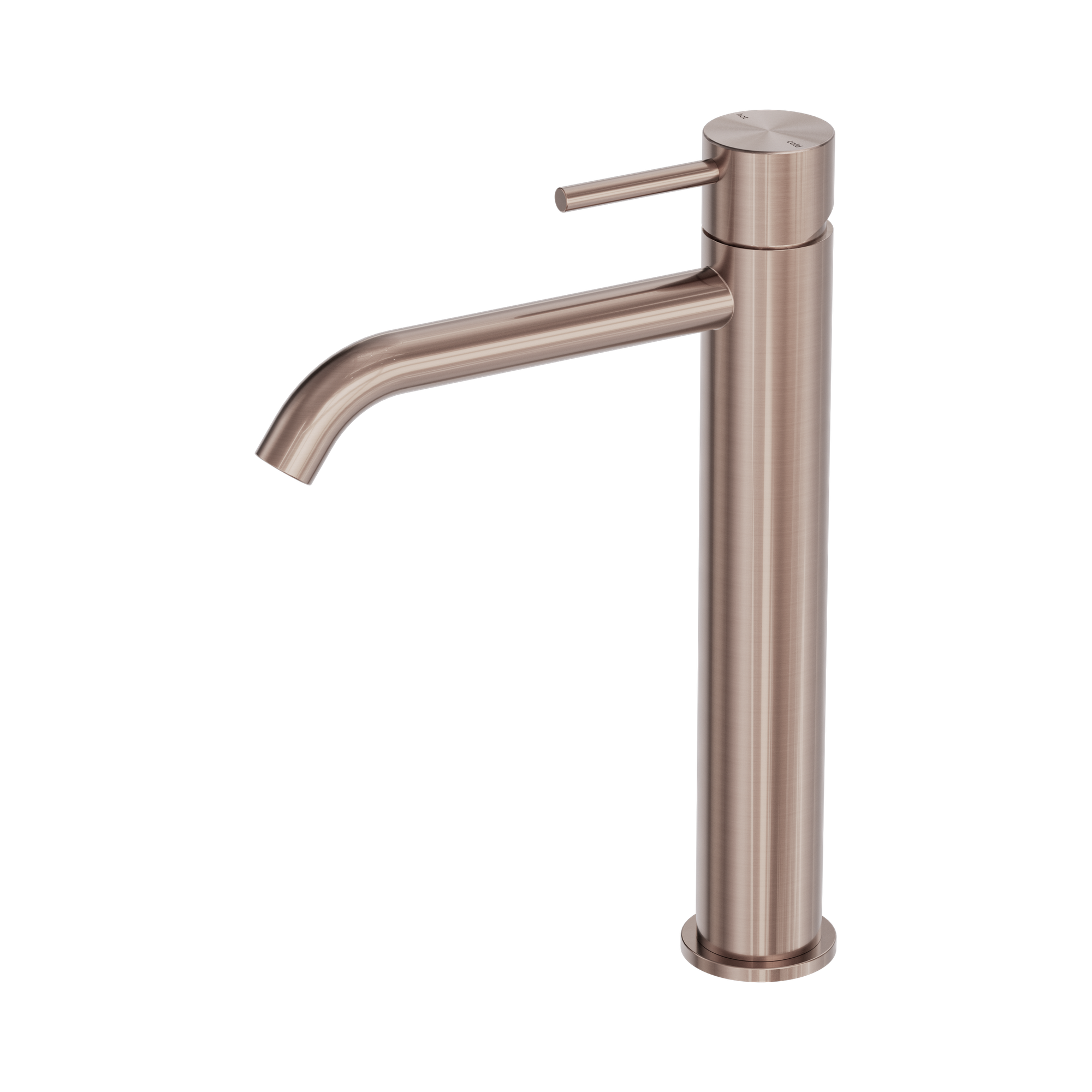 Nero Zen SS316L Tall Basin Mixer, Brushed Bronze