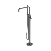 Nero Zen SS316L Freestanding Bath Mixer With Outdoor Shower Hose, Graphite