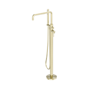 Nero Zen SS316L Freestanding Bath Mixer, Brushed Gold
