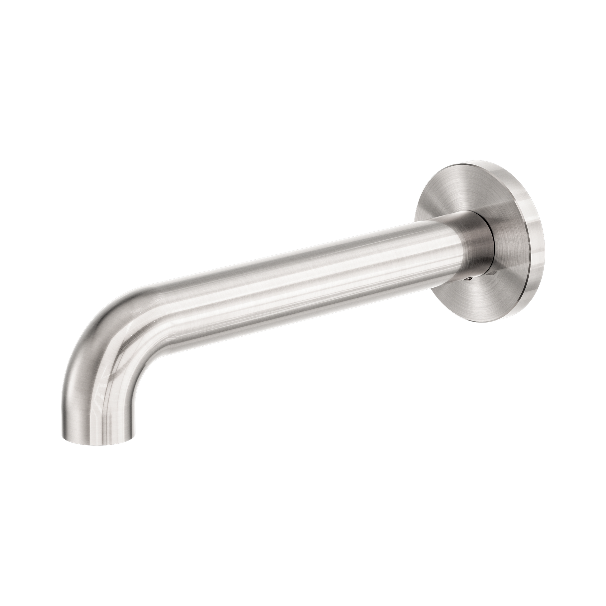 Nero Zen SS316L Round Basin/Bath Spout Only 185mm, Brushed Nickel