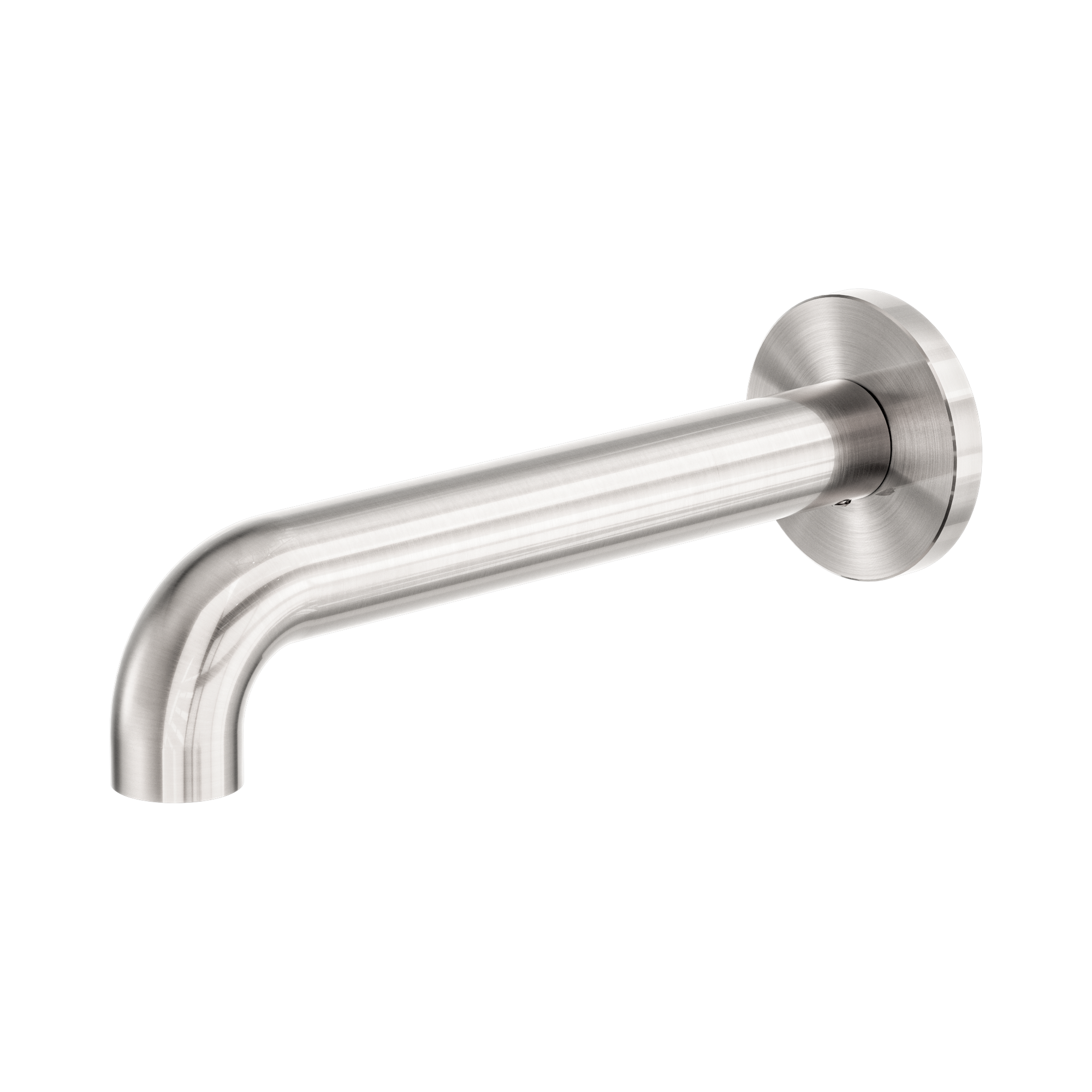 Nero Zen SS316L Round Basin/Bath Spout Only 185mm, Brushed Nickel