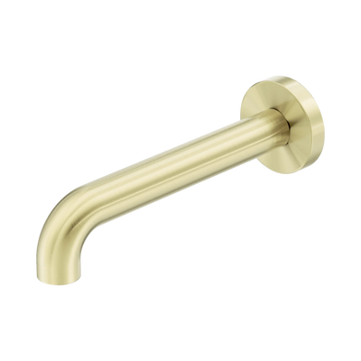 Nero Zen SS316L Round Basin/Bath Spout Only 185mm II, Brushed Gold