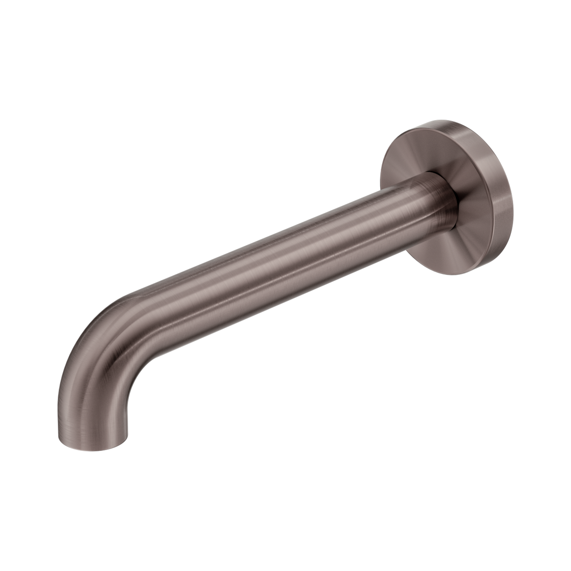 Nero Zen SS316L Round Basin/Bath Spout Only 185mm II, Brushed Bronze