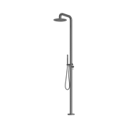 Nero Zen SS316L Outdoor Freestanding Shower Column, Graphite