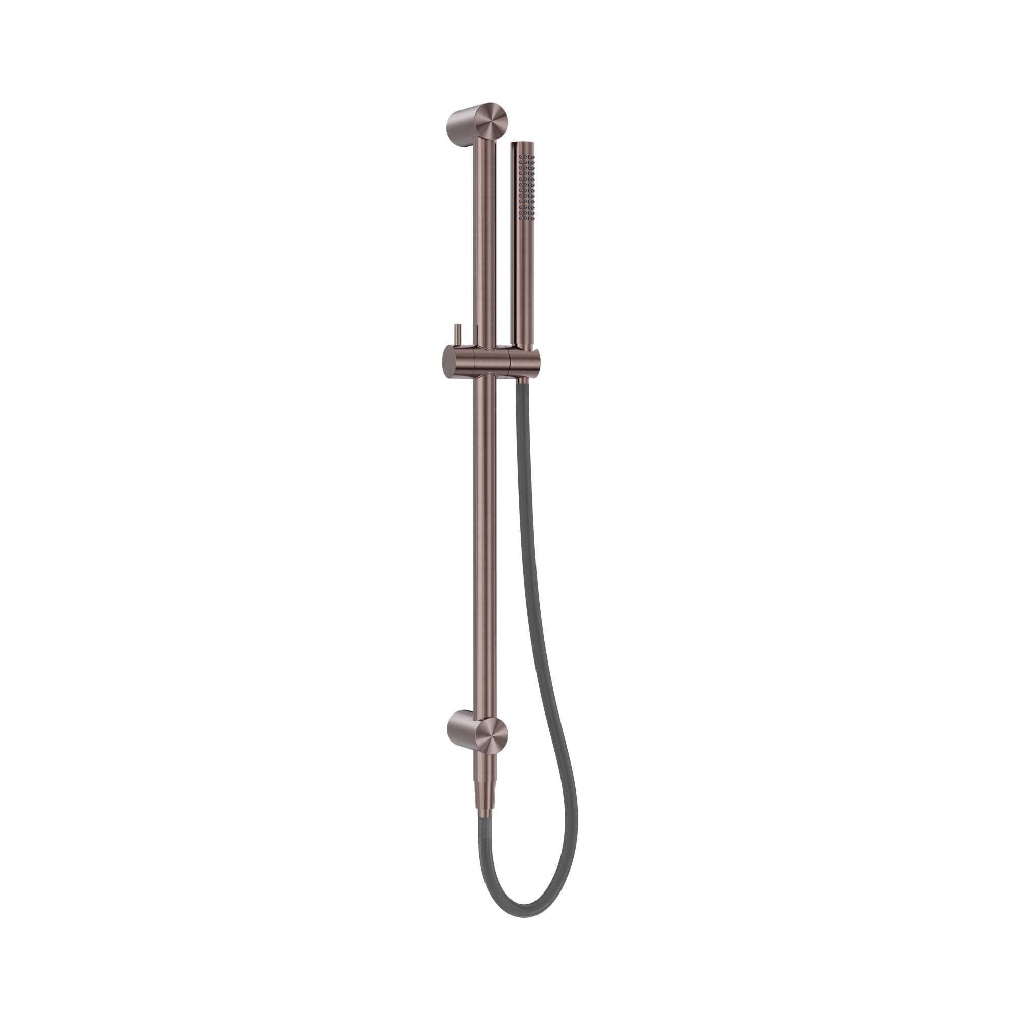 Nero Zen SS316L Shower Rail With Outdoor Shower Hose, Brushed Bronze