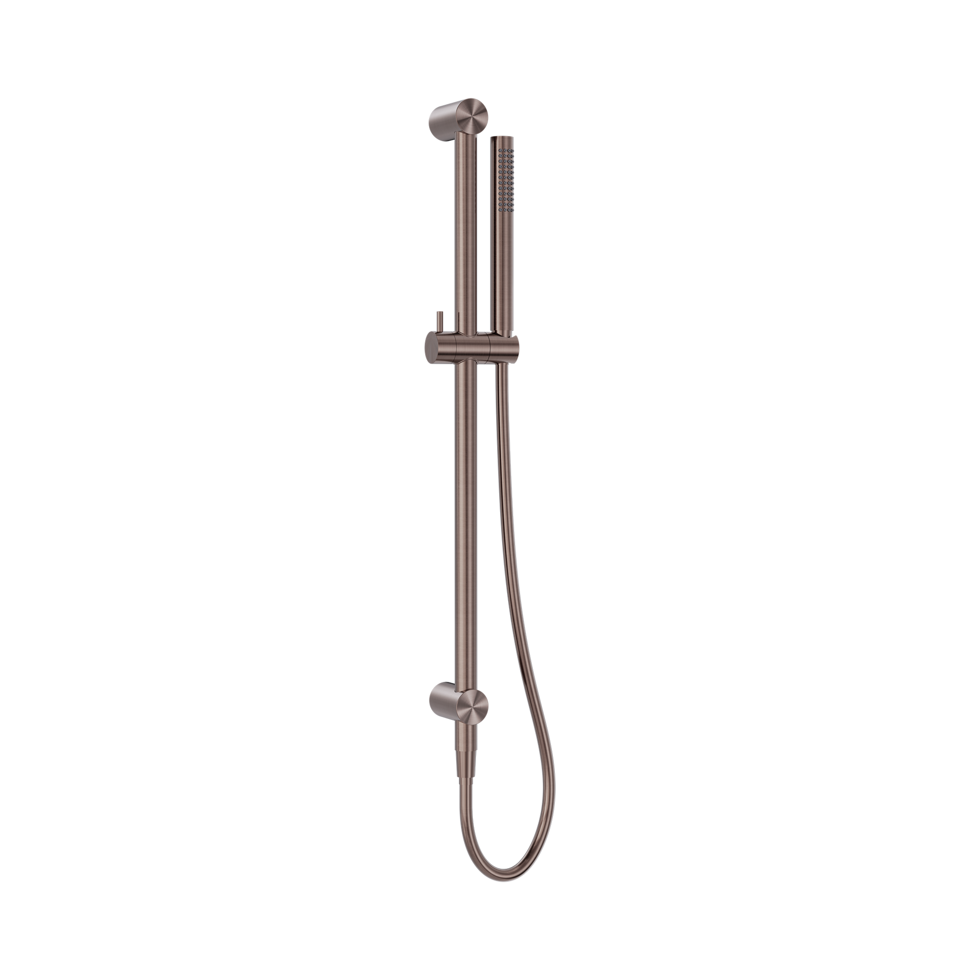 Nero Zen SS316L Shower Rail, Brushed Bronze