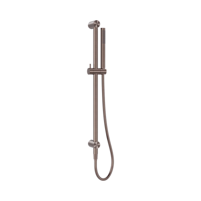 Nero Zen SS316L Shower Rail, Brushed Bronze