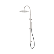 Nero Zen SS316L Twin Shower With Outdoor Shower Hose, Brushed Nickel