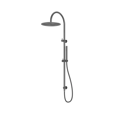 Nero Zen SS316L Twin Shower With Outdoor Shower Hose, Graphite