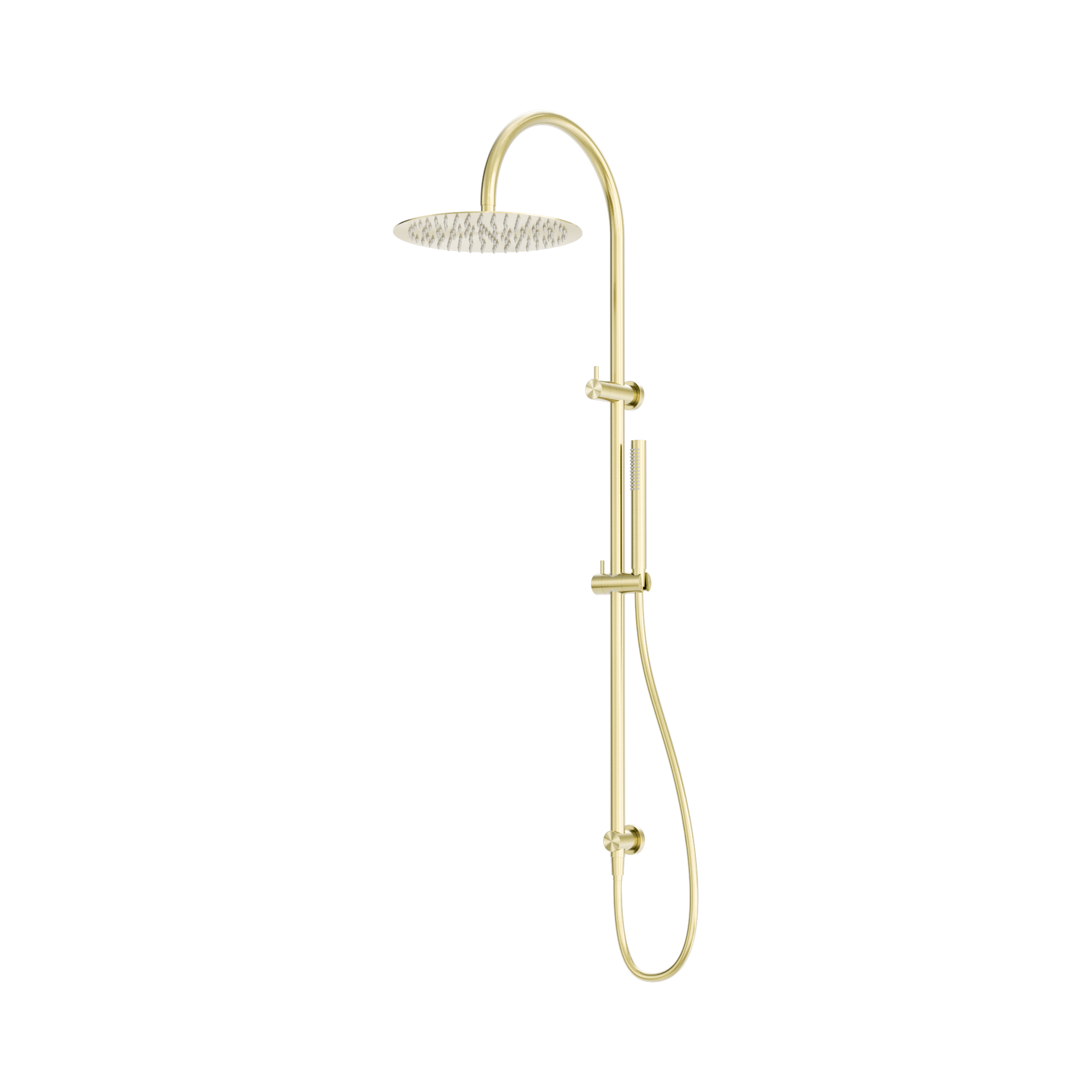 Nero Zen SS316L Twin Shower, Brushed Gold