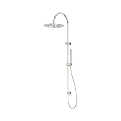Nero Zen SS316L Twin Shower, Brushed Nickel