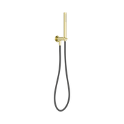Nero Zen SS316L Shower On Bracket With Outdoor Shower Hose, Brushed Gold