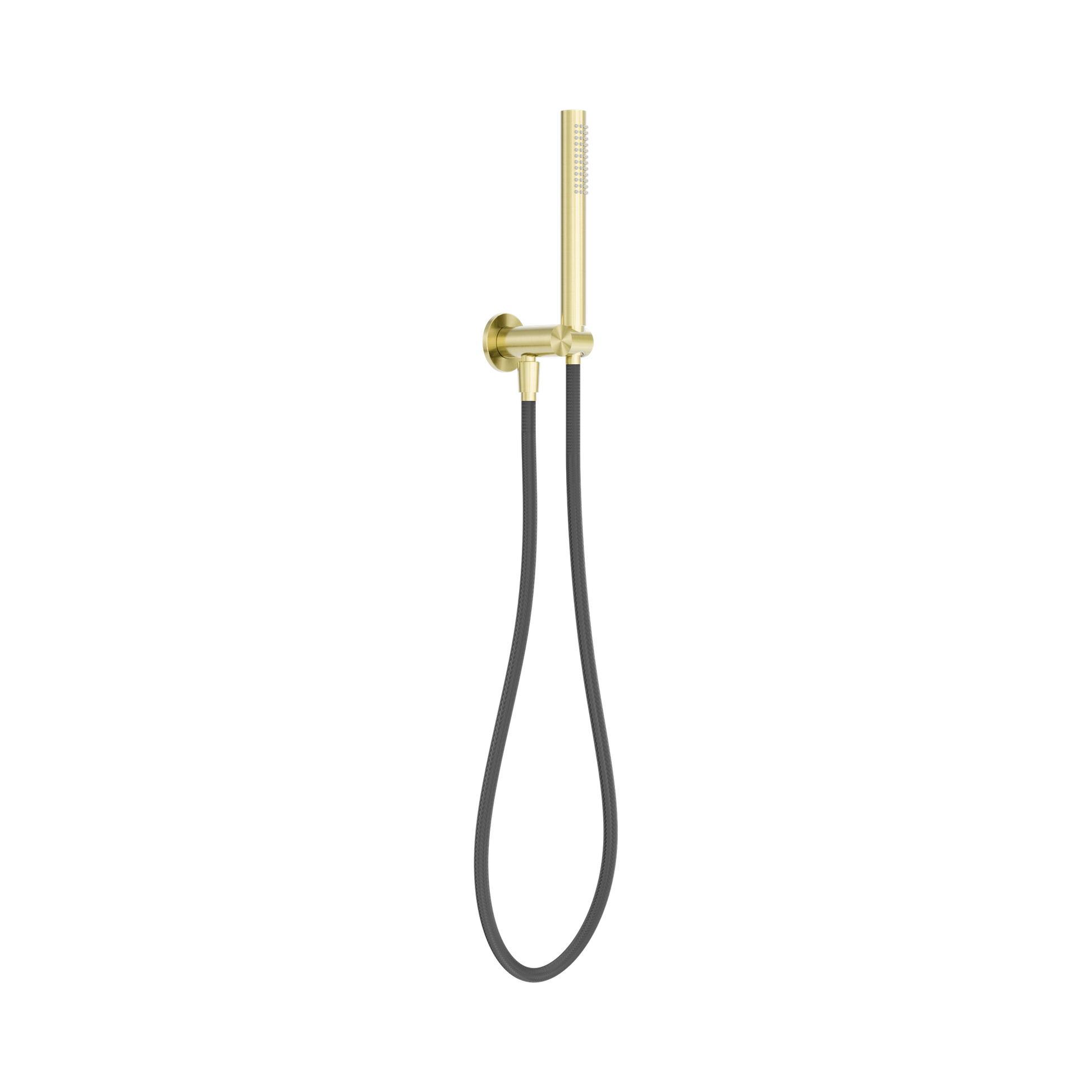 Nero Zen SS316L Shower On Bracket With Outdoor Shower Hose, Brushed Gold