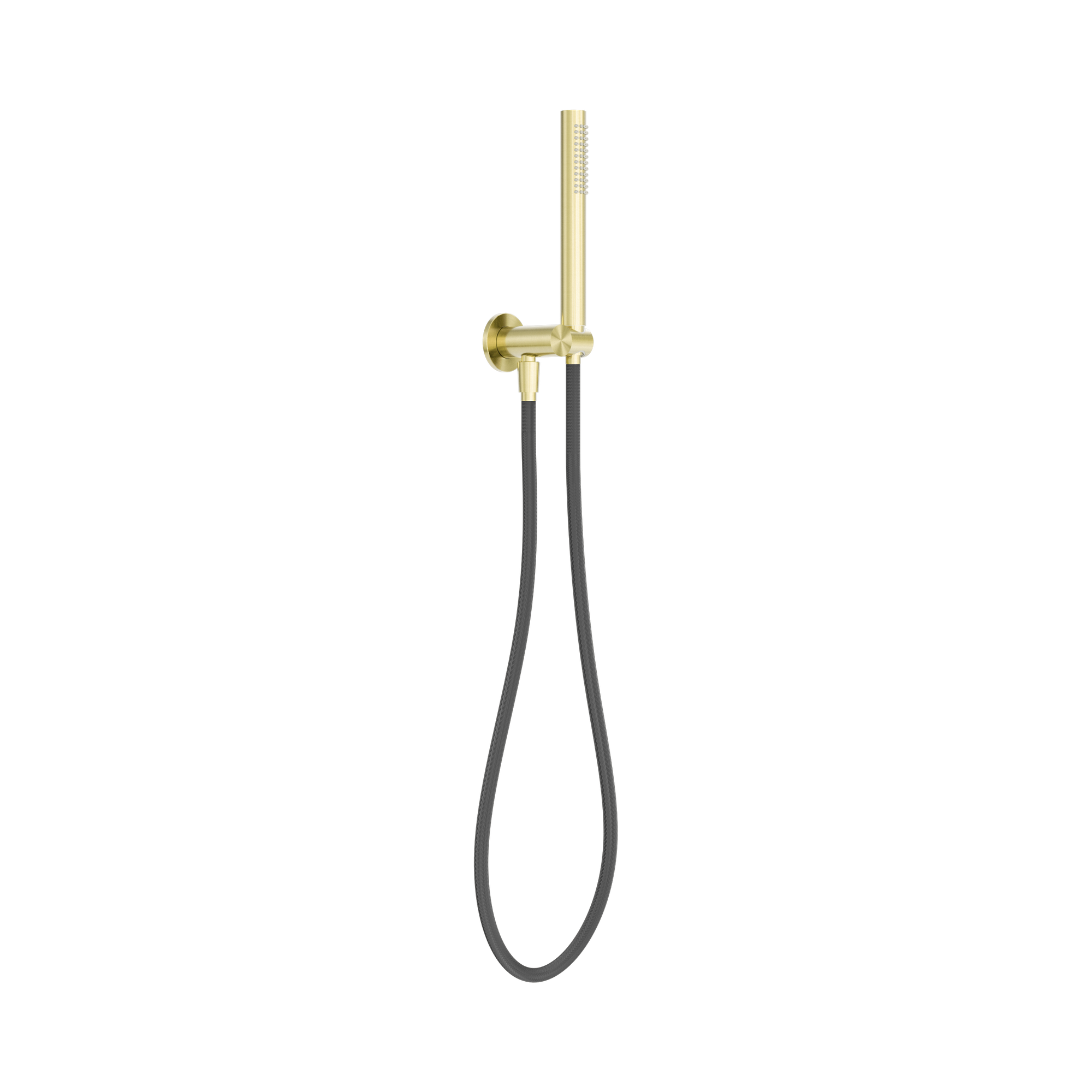 Nero Zen SS316L Shower On Bracket With Outdoor Shower Hose, Brushed Gold
