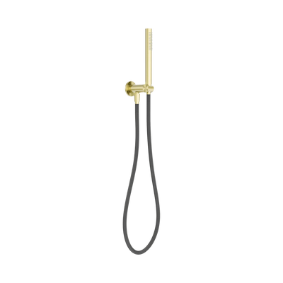Nero Zen SS316L Shower On Bracket With Outdoor Shower Hose, Brushed Gold