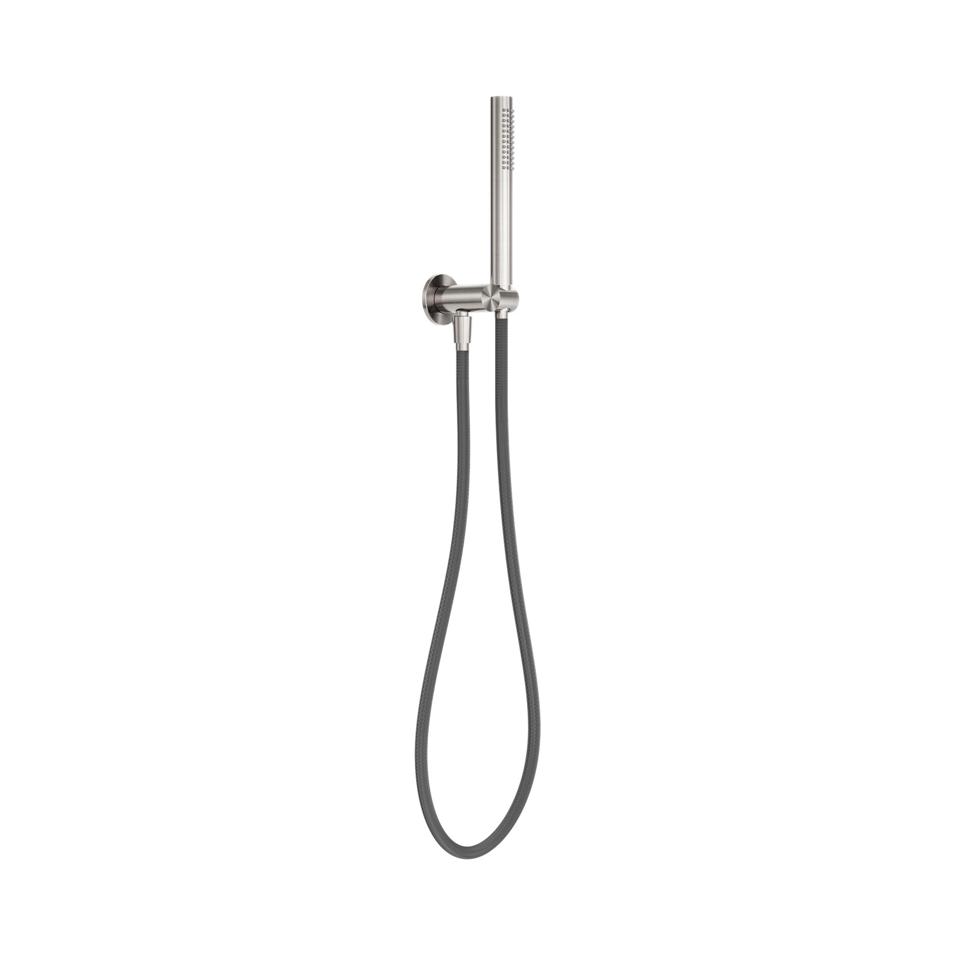Nero Zen SS316L Shower On Bracket With Outdoor Shower Hose, Brushed Nickel