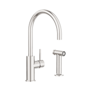 Nero Zen SS316L Kitchen Mixer With Hand Spray, Brushed Nickel