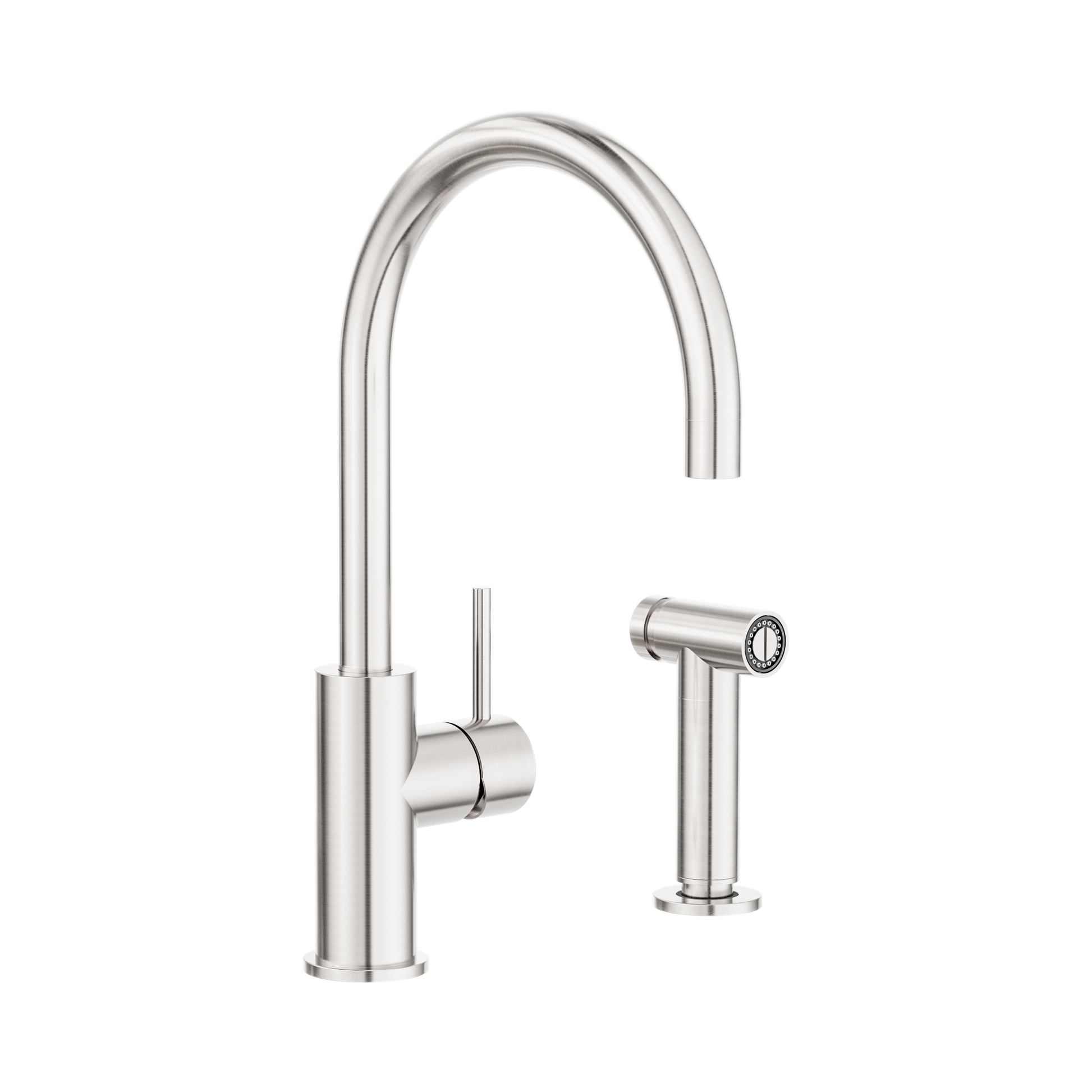 Nero Zen SS316L Kitchen Mixer With Hand Spray, Brushed Nickel