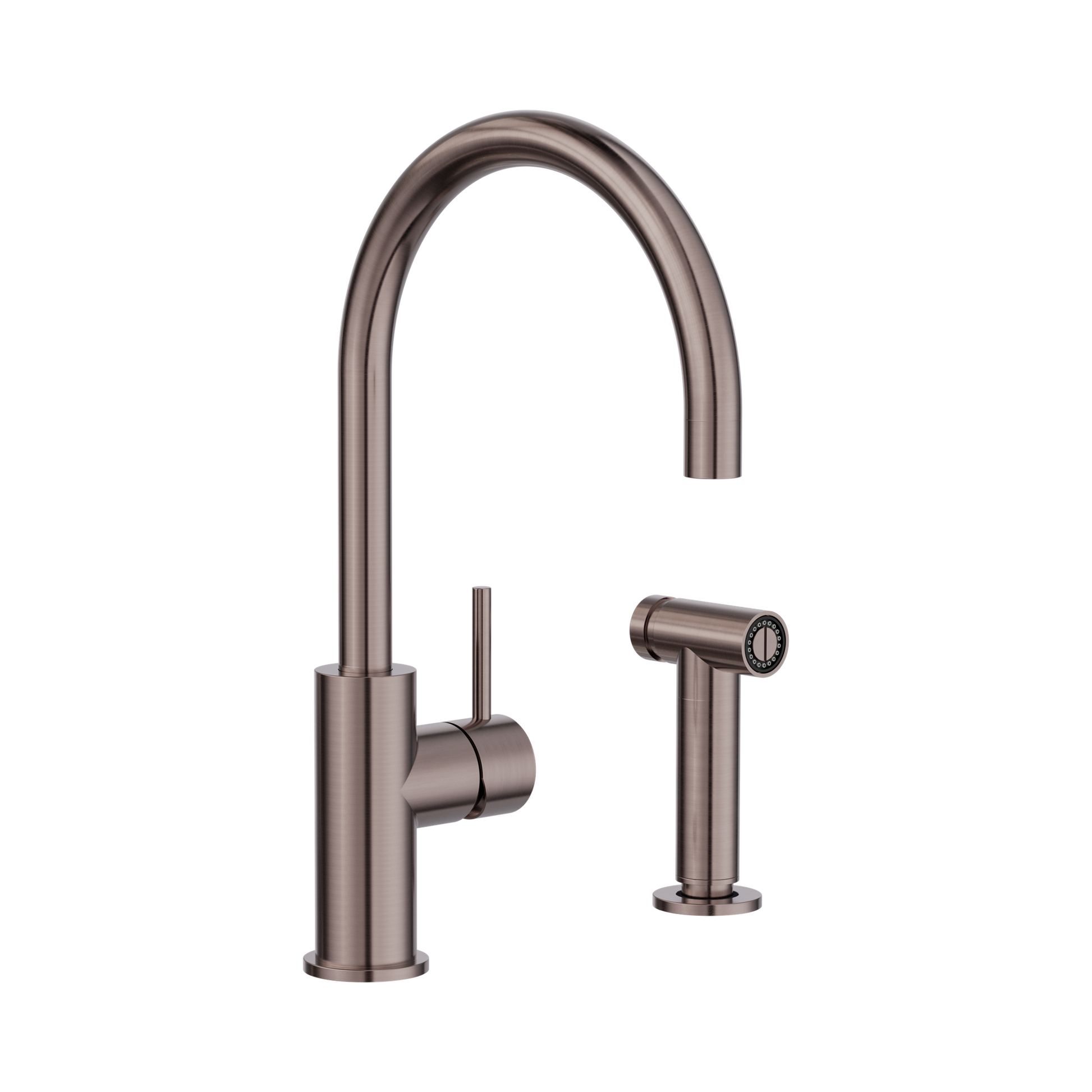 Nero Zen SS316L Kitchen Mixer With Hand Spray, Brushed Bronze