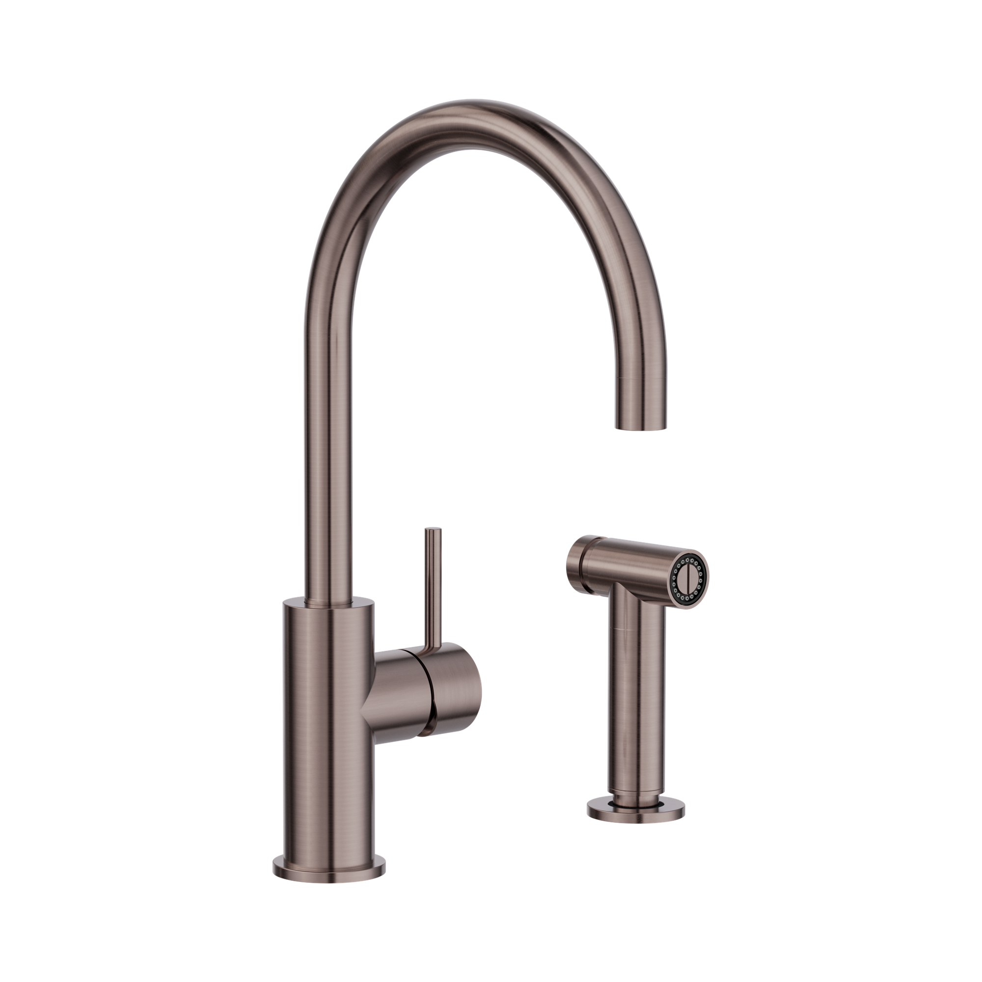 Nero Zen SS316L Kitchen Mixer With Hand Spray, Brushed Bronze