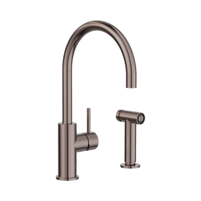 Nero Zen SS316L Kitchen Mixer With Hand Spray, Brushed Bronze