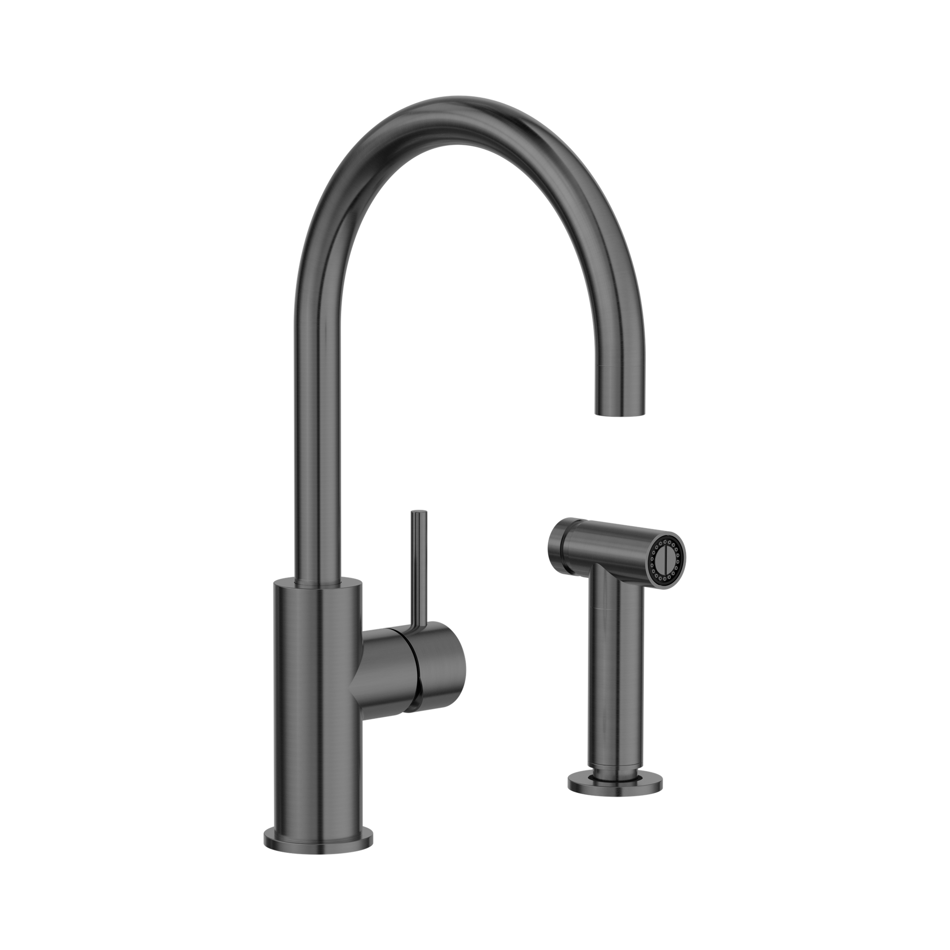 Nero Zen SS316L Kitchen Mixer With Hand Spray, Graphite