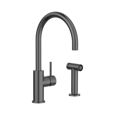 Nero Zen SS316L Kitchen Mixer With Hand Spray, Graphite