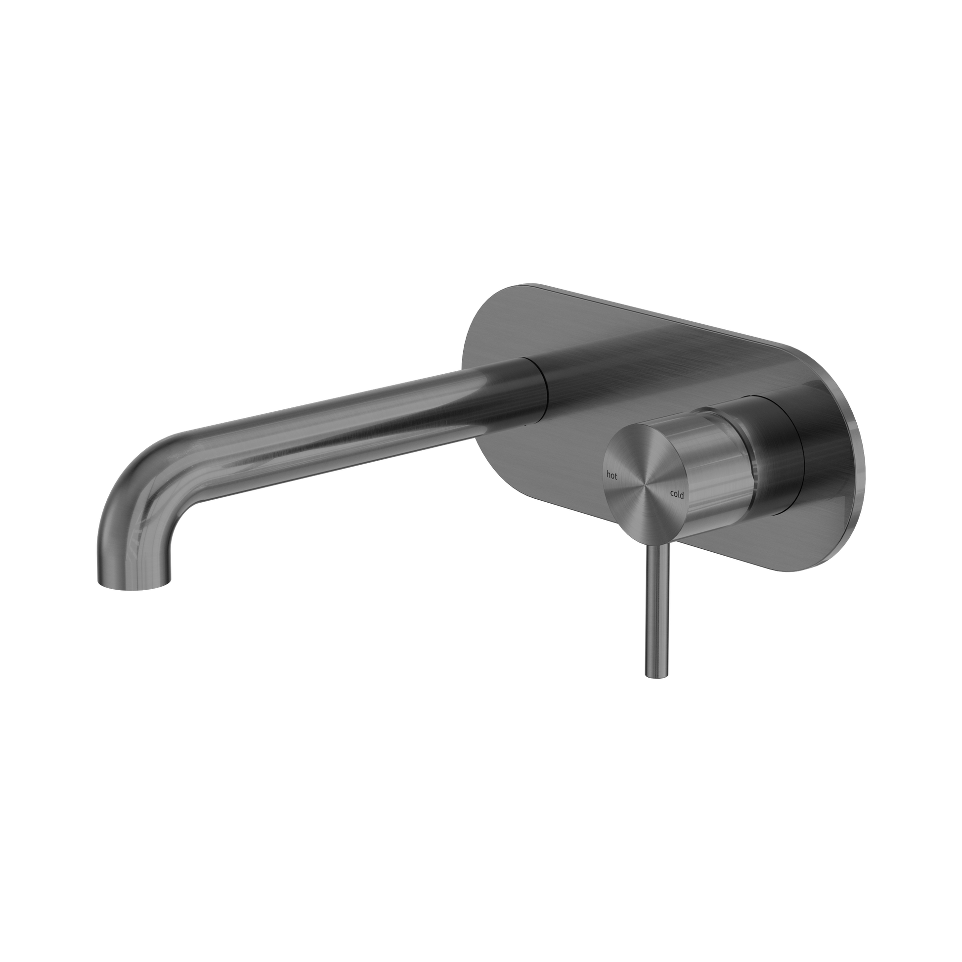Nero Zen SS316L Wall Mixer Set 185mm Spout, Graphite