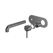 Nero Zen SS316L Wall Mixer Set 185mm Spout Trim Kits Only, Graphite