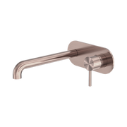 Nero Zen SS316L Wall Mixer Set 230mm Spout, Brushed Bronze
