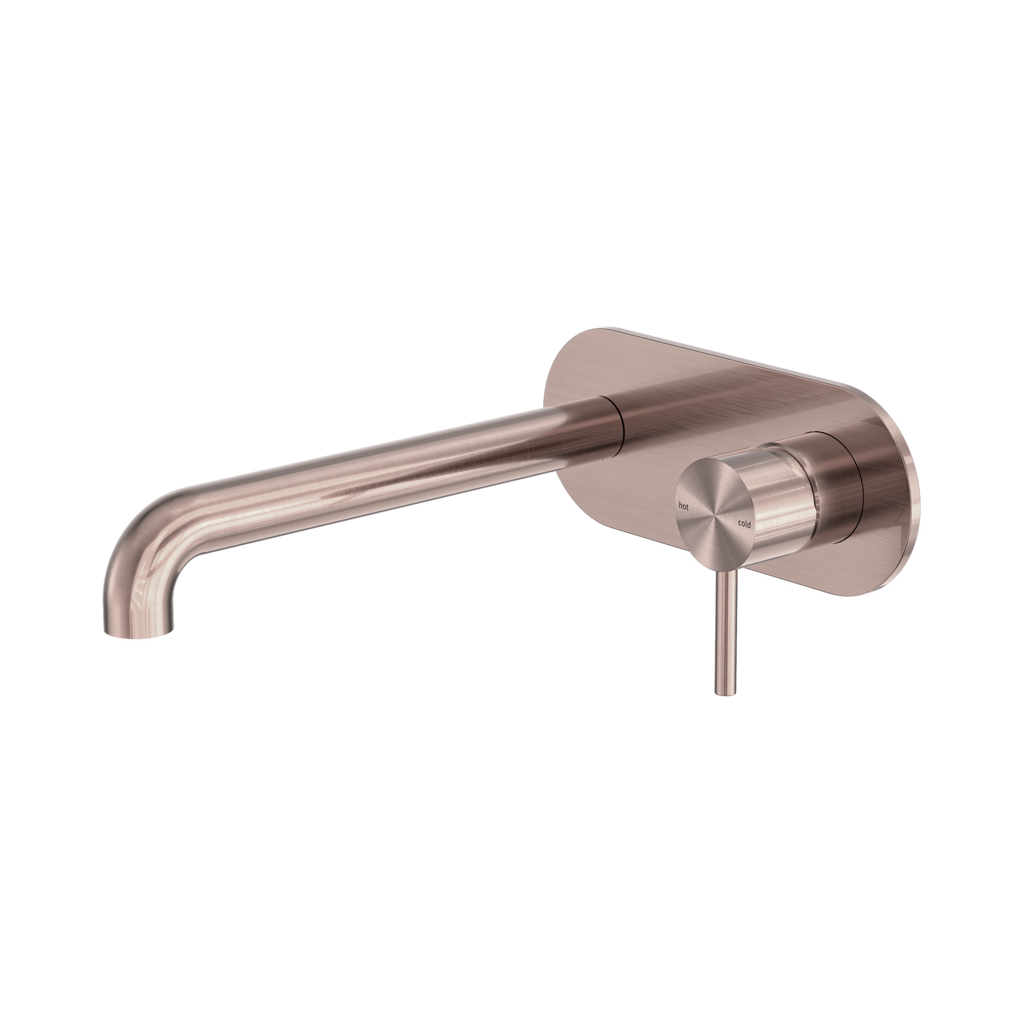 Nero Zen SS316L Wall Mixer Set 230mm Spout, Brushed Bronze