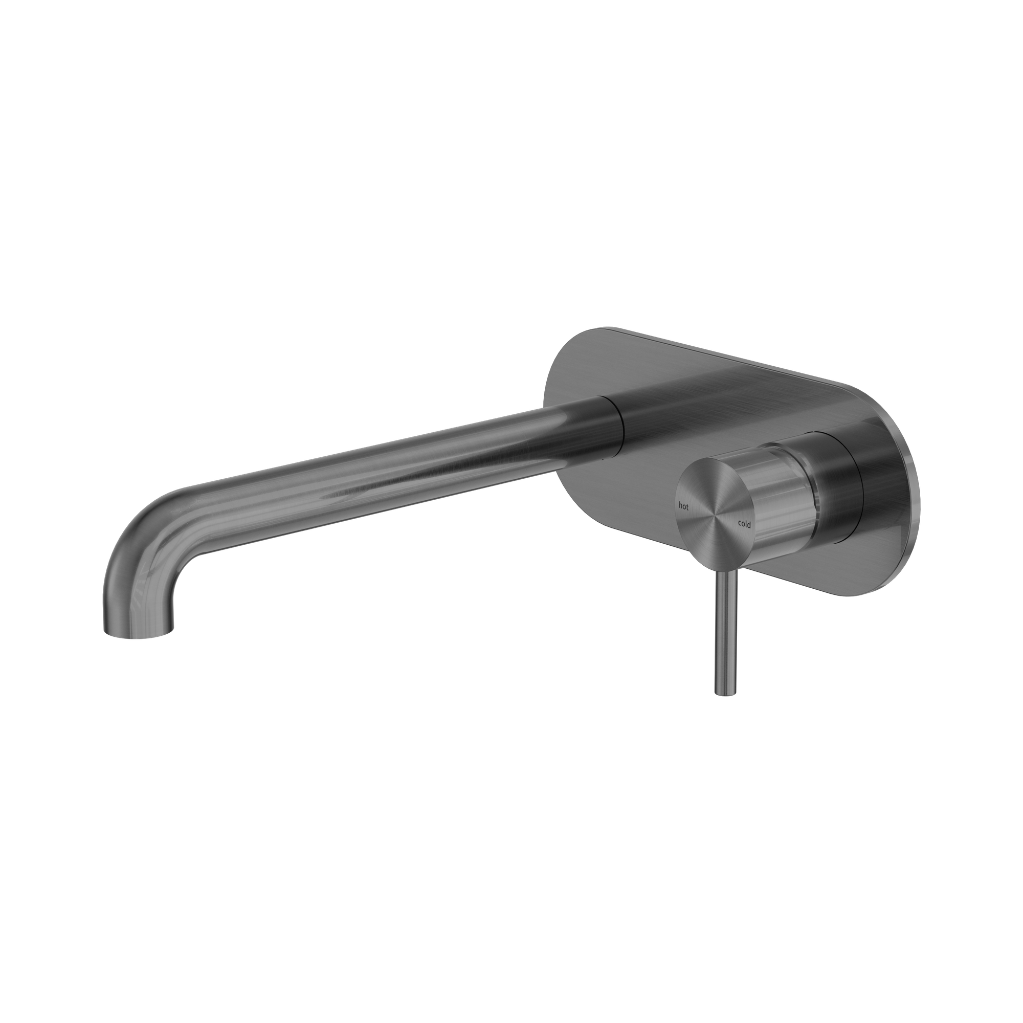 Nero Zen SS316L Wall Mixer Set 230mm Spout, Graphite