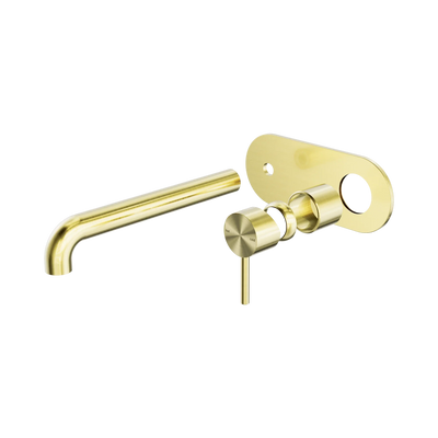 Nero Zen SS316L Wall Basin/Bath Mixer 230mm Spout Trim Kits Only, Brushed Gold