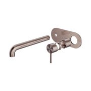 Nero Zen SS316L Wall Mixer Set 230mm Spout Trim Kits Only, Brushed Bronze
