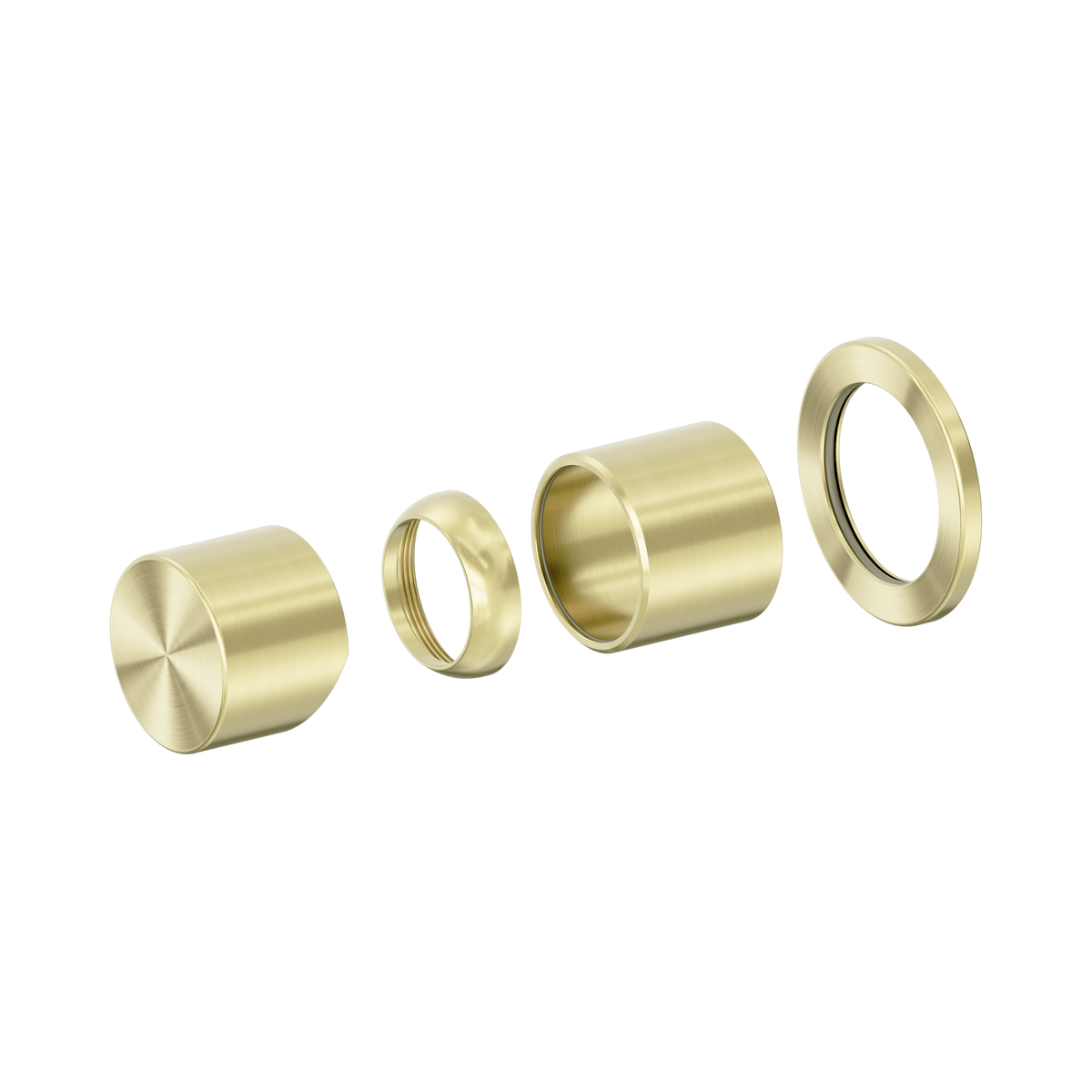 Nero Zen SS316L Pinless Shower Mixer Trim Kit Only, Brushed Gold