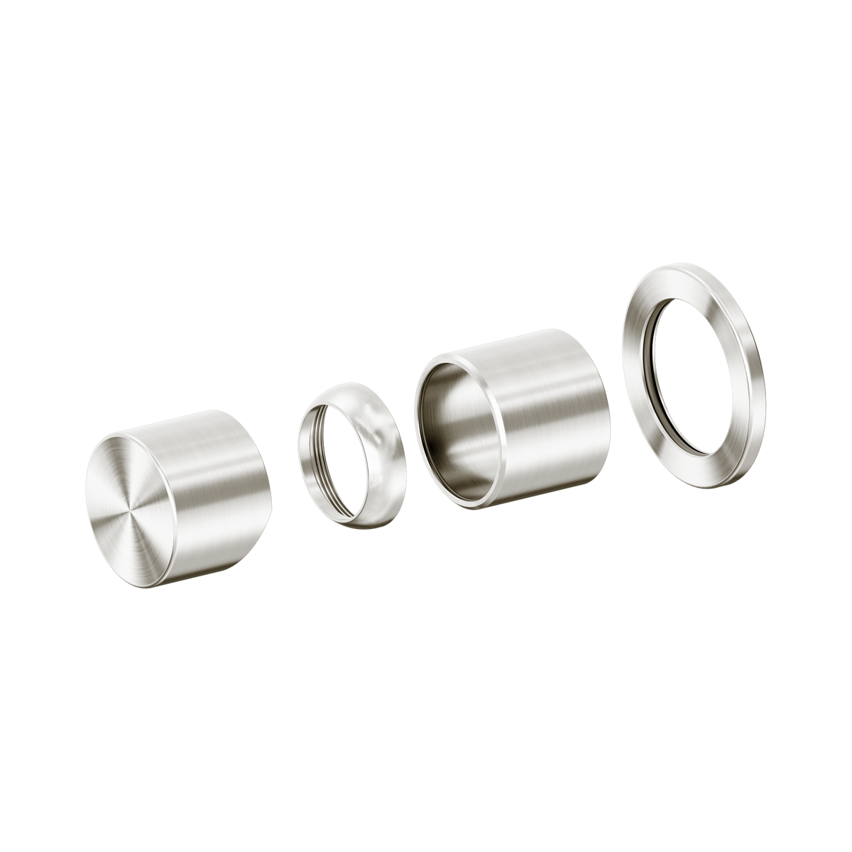 Nero Zen SS316L Pinless Shower Mixer Trim Kit Only, Brushed Nickel