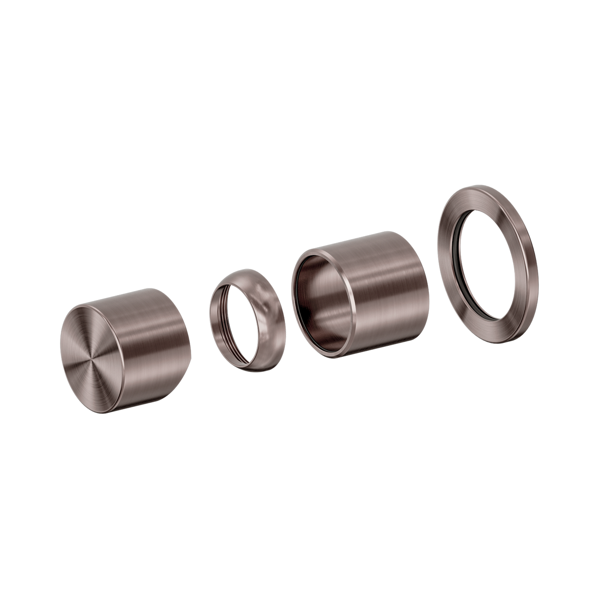 Nero Zen SS316L Pinless Shower Mixer Trim Kit Only, Brushed Bronze
