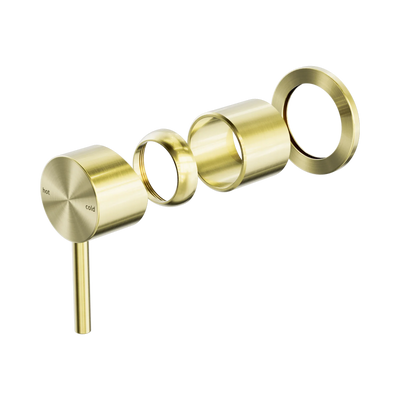Nero Zen SS316L Shower Mixer Trim Kits Only, Brushed Gold