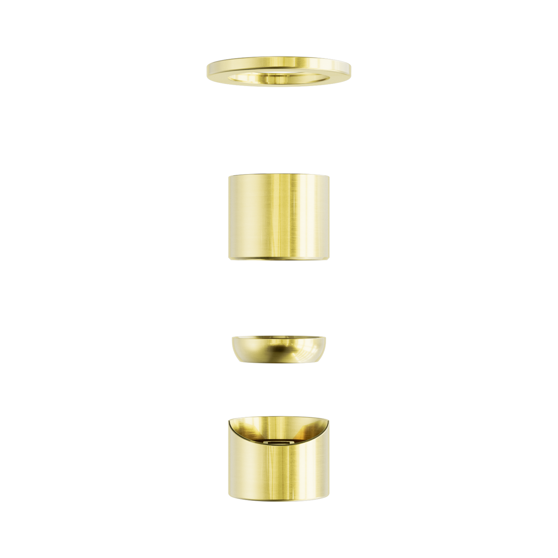 Nero Zen SS316L Wall/Shower Mixer Trim Kits Only, Brushed Gold