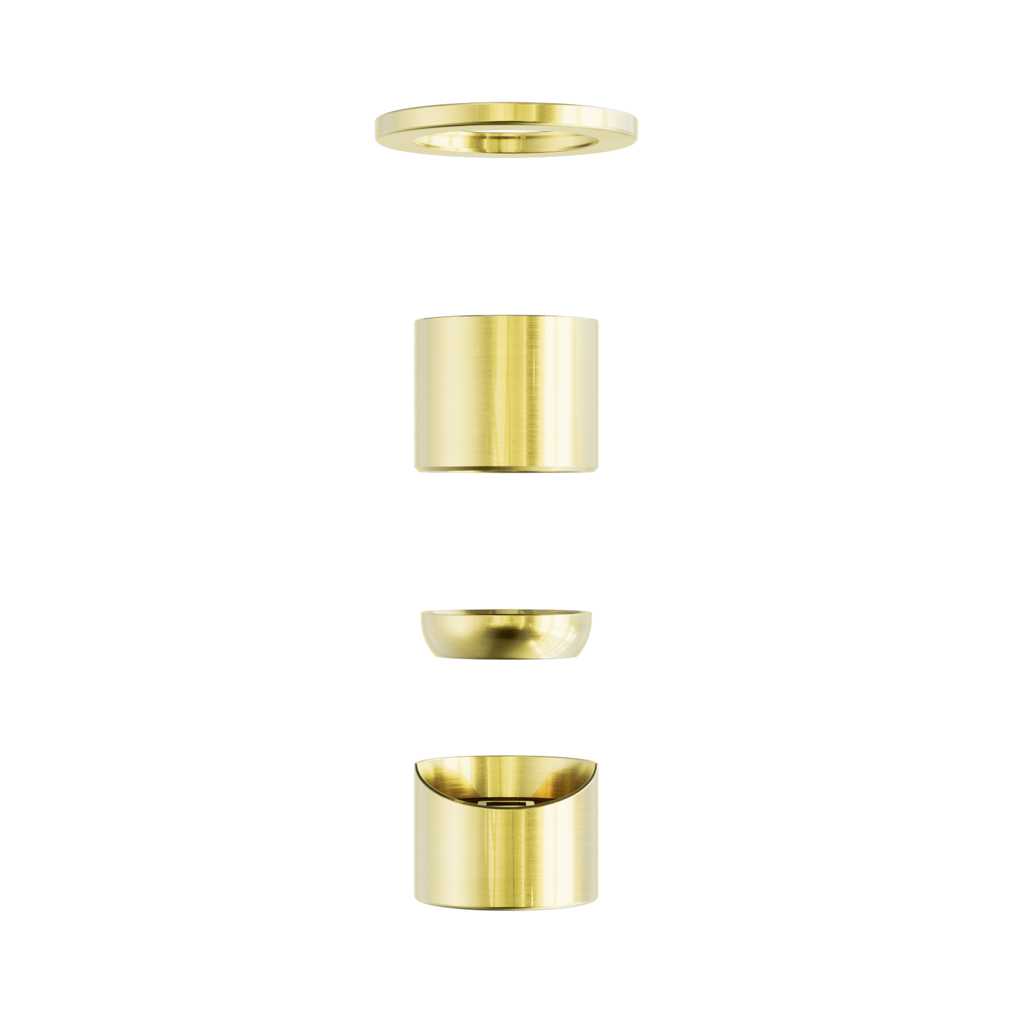 Nero Zen SS316L Wall/Shower Mixer Trim Kits Only, Brushed Gold