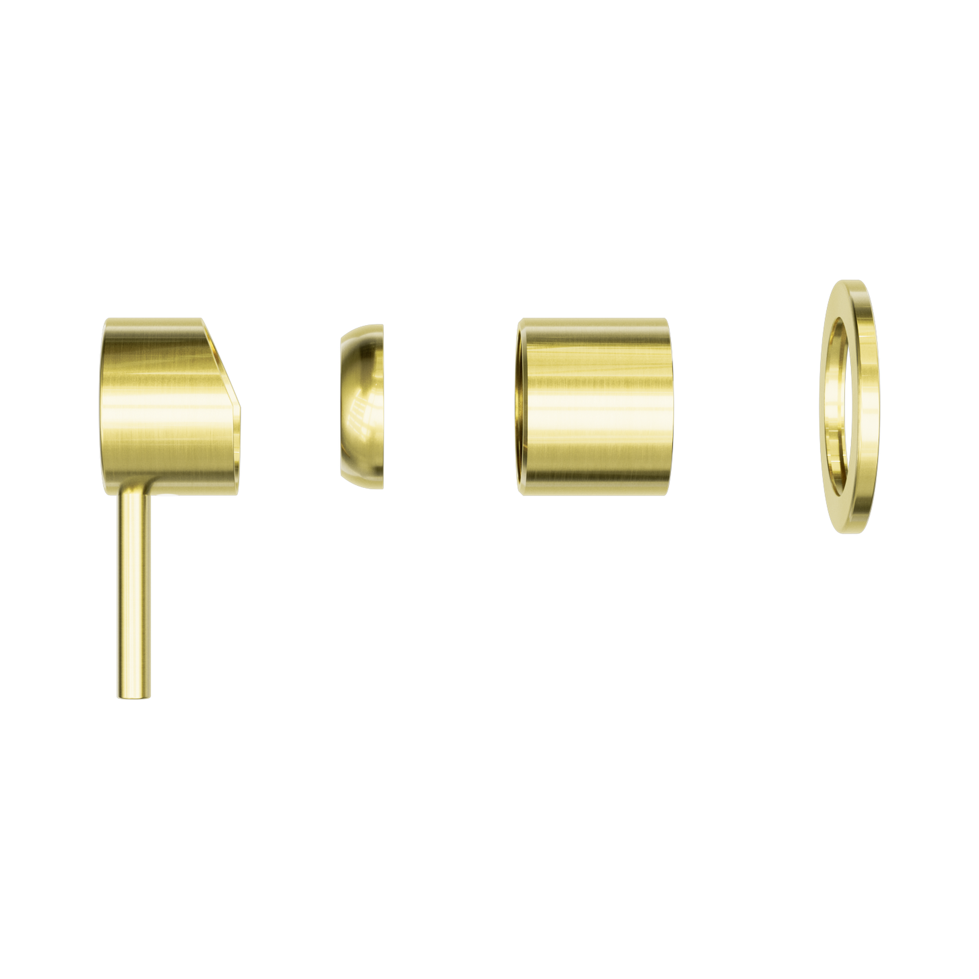 Nero Zen SS316L Wall/Shower Mixer Trim Kits Only, Brushed Gold
