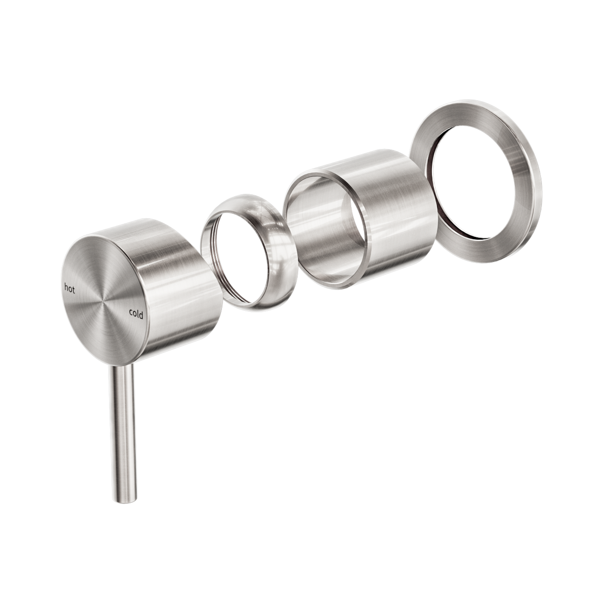 Nero Zen SS316L Wall/Shower Mixer Trim Kits Only, Brushed Nickel