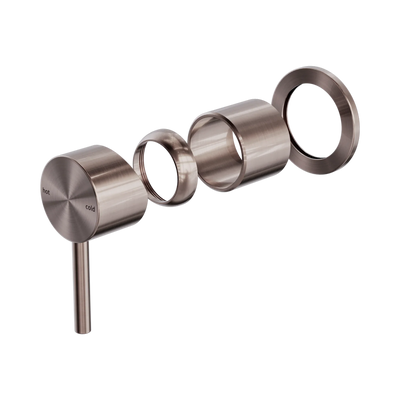 Nero Zen SS316L Shower Mixer Trim Kits Only, Brushed Bronze