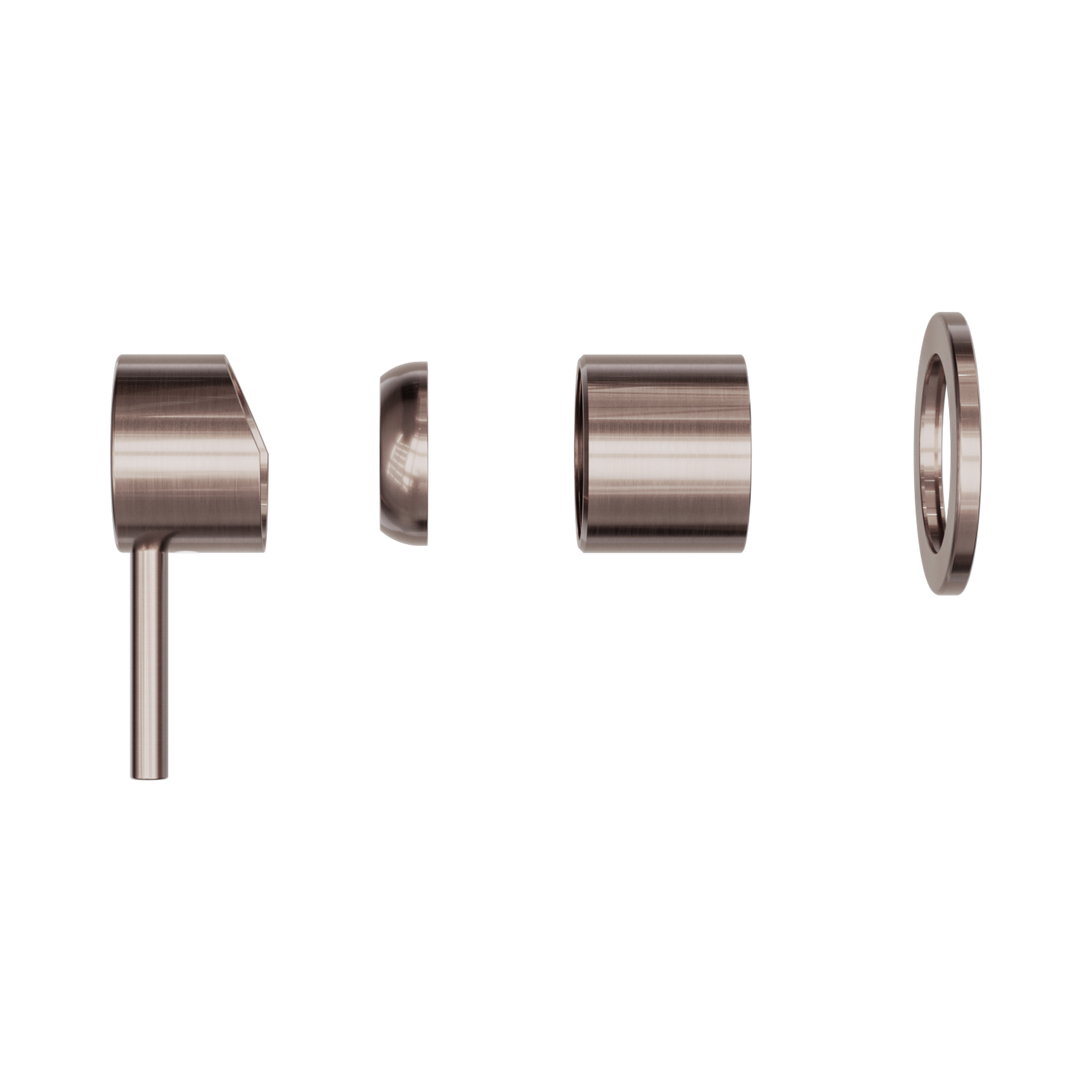 Nero Zen SS316L Wall/Shower Mixer Trim Kits Only, Brushed Bronze