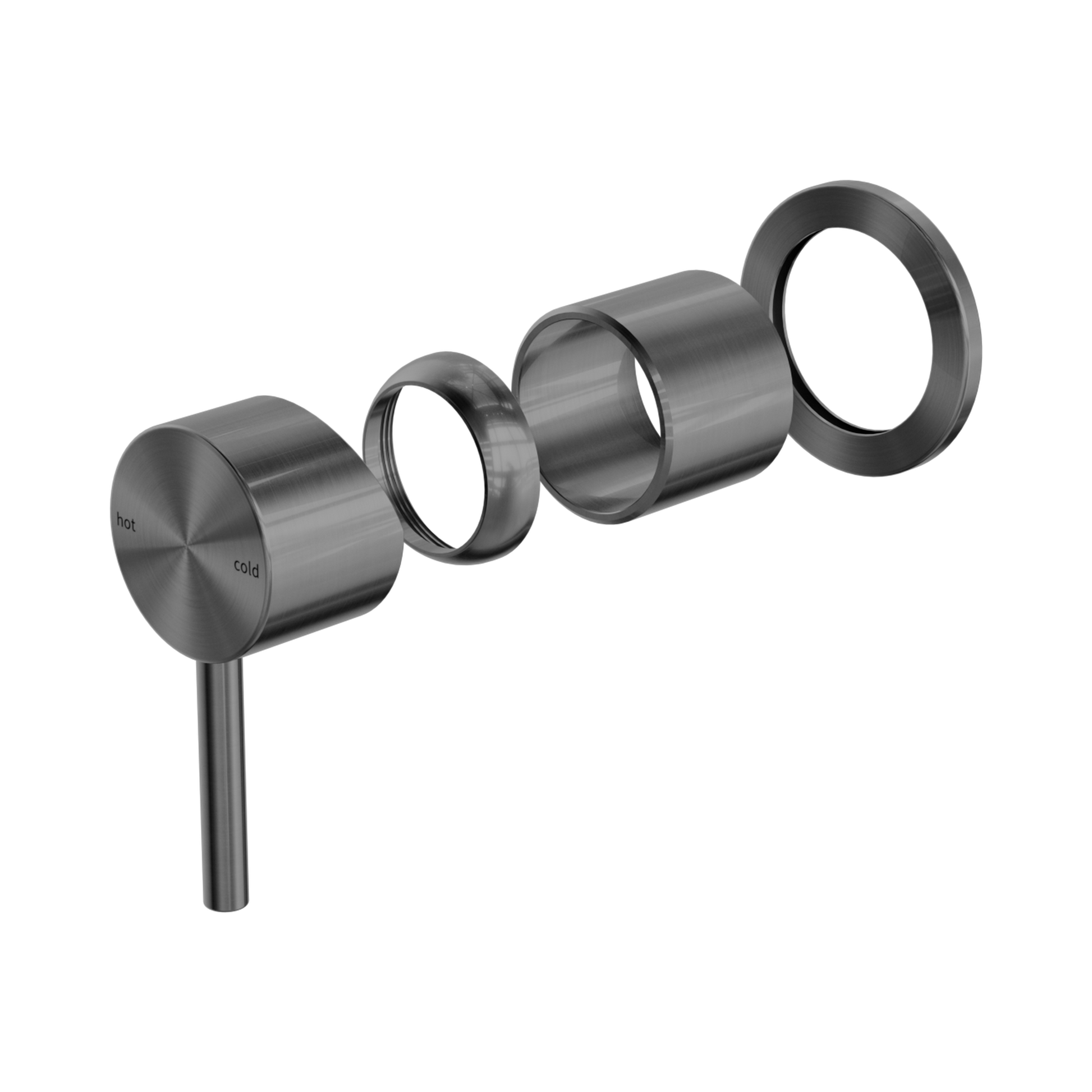 Nero Zen SS316L Wall/Shower Mixer Trim Kits Only, Graphite
