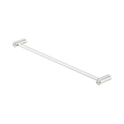 Nero Zen SS316L Single Towel Rail 600mm, Brushed Nickel